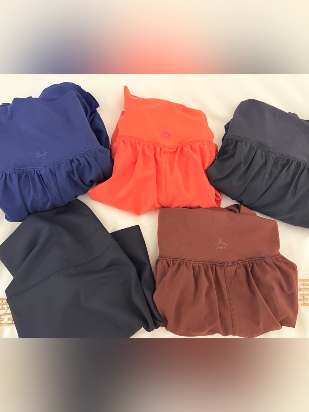 Aerie Offline Real Me Crossover Shorts, Lot of 5 Pair XXL & XL Brown Black Navy - Picture 9 of 11